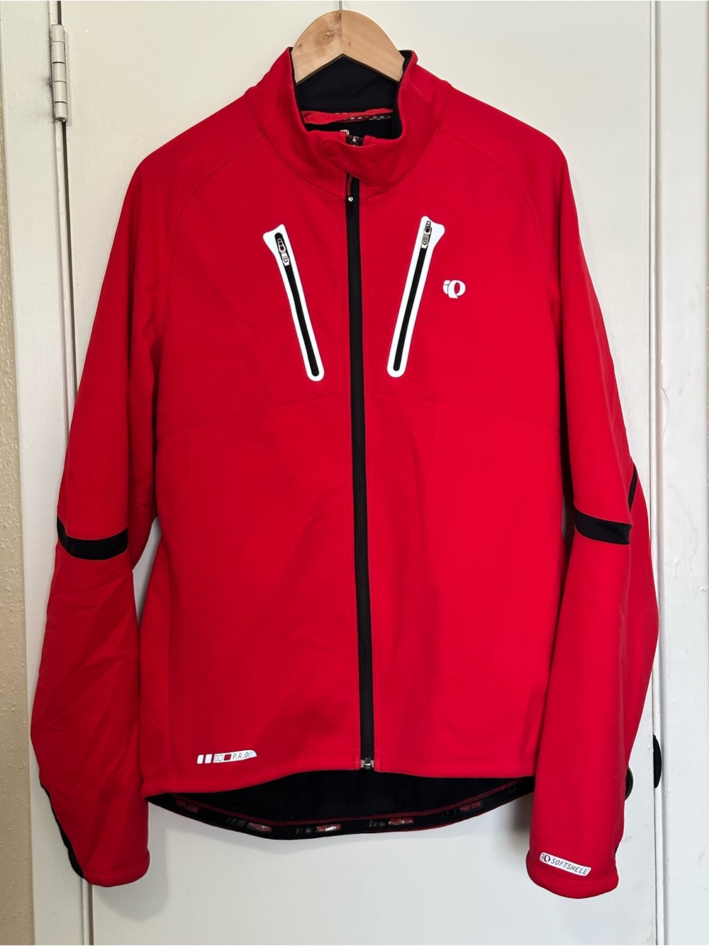 Pearl Izumi PRO Series Softshell Cycling Jacket Red Mens Large Windproof